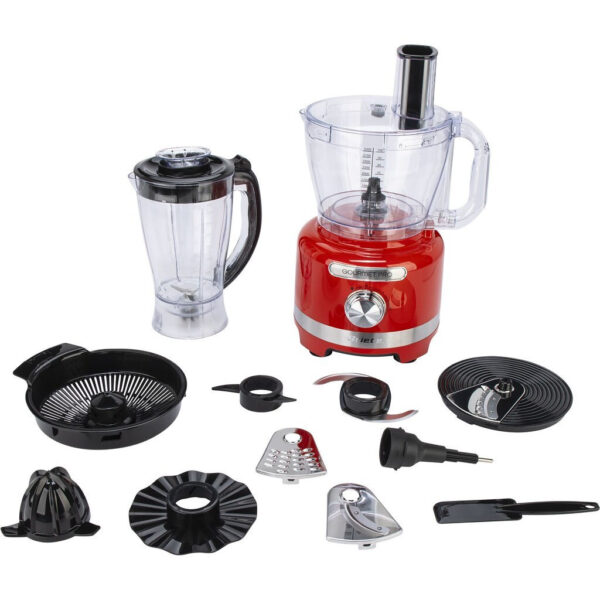 Ariete Πολυμίξερ 1000W με Κάδο 1.5lt και Κανάτα Μπλέντερ Κόκκινο