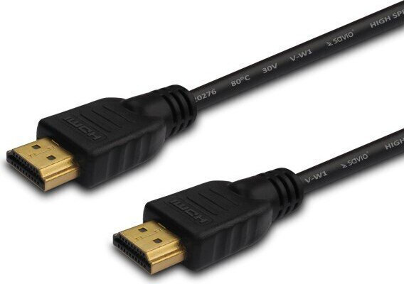 Savio HDMI 2.0 HDMI male - HDMI male 1.5m Μαύρο