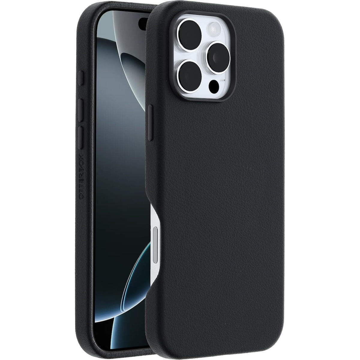 20251006162127_746b383d Otterbox Symmetry Series Cactus Leather Magsafe Case Iphone 16 Pro Max Shockproof Drop-proof Slim Protective Case 3x Military Standard Tested Black - Image 2
