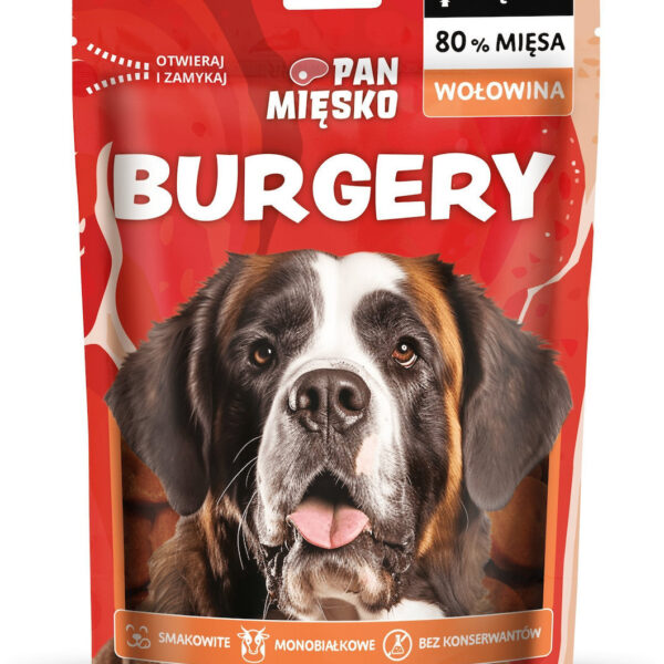 Beef Burger Treats Dogs Adult 100g