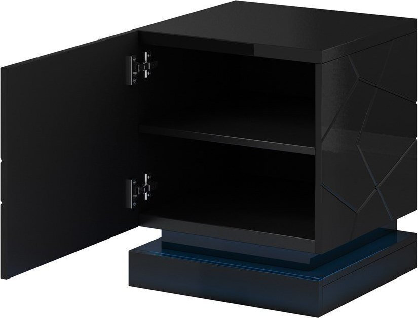 20251010104215_ce2bd737 Κομοδίνα Qiu Szf Cz Ξύλινα Μαύρα 2τμχ 46x41.5x53cm - Image 3