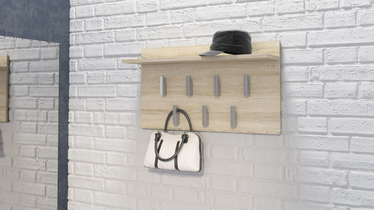 Topeshop Κρεμάστρα Τοίχου Ξύλινη 70x18cm - Image 1