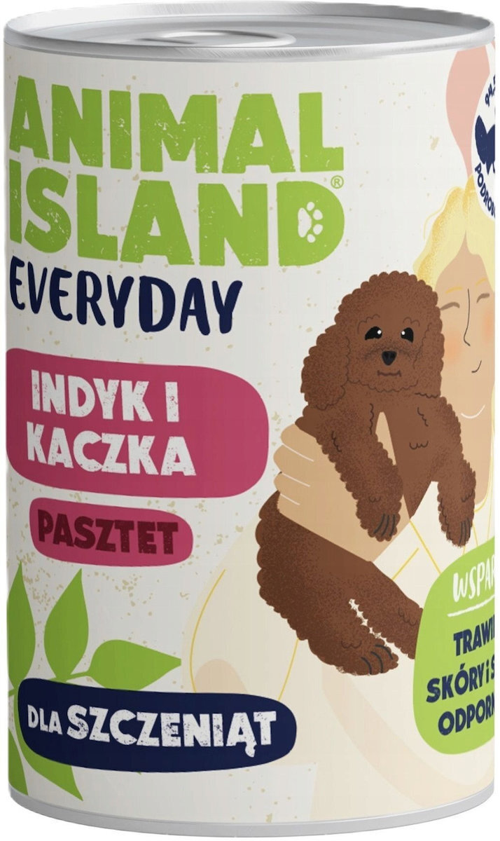20251010122103_animal_island_ygri_trofi_gia_koutavia_se_konserva_me_galopoula_kai_papia_400gr Animal Island Υγρή Τροφή 400gr - Image 1