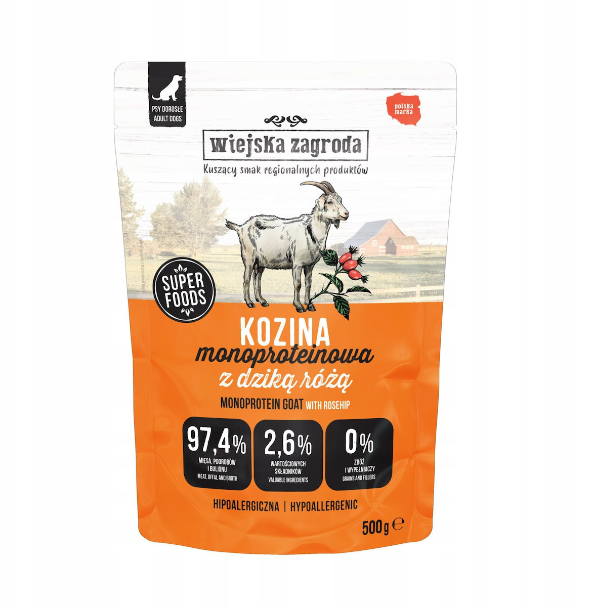 Wiejska Zagroda Υγρή Τροφή Σκύλων 500gr