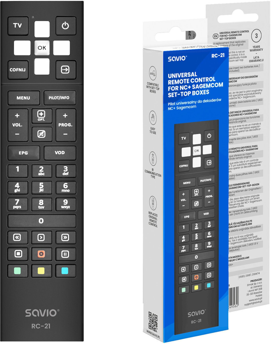 20251015101318_8a533ac9 Savio Universal Τηλεχειριστήριο για Τηλεοράσεις 5901986049562 - Image 4