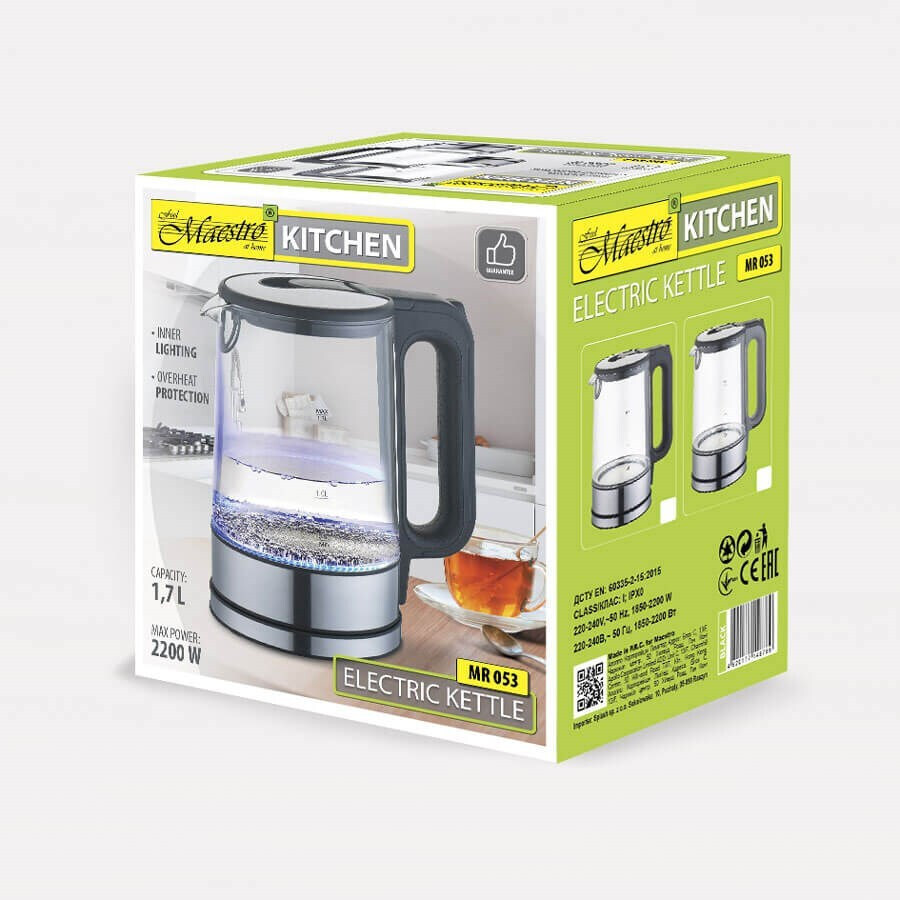 20251016155119_ef6df943 Maestro MR-053-GREY 1.7lt με Ισχύ 2200W Γκρι - Image 2