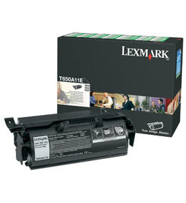 Lexmark T650A11 T650A11E Γνήσιο Toner Laser Εκτυπωτή Μαύρο Return Program 7000 Σελίδων