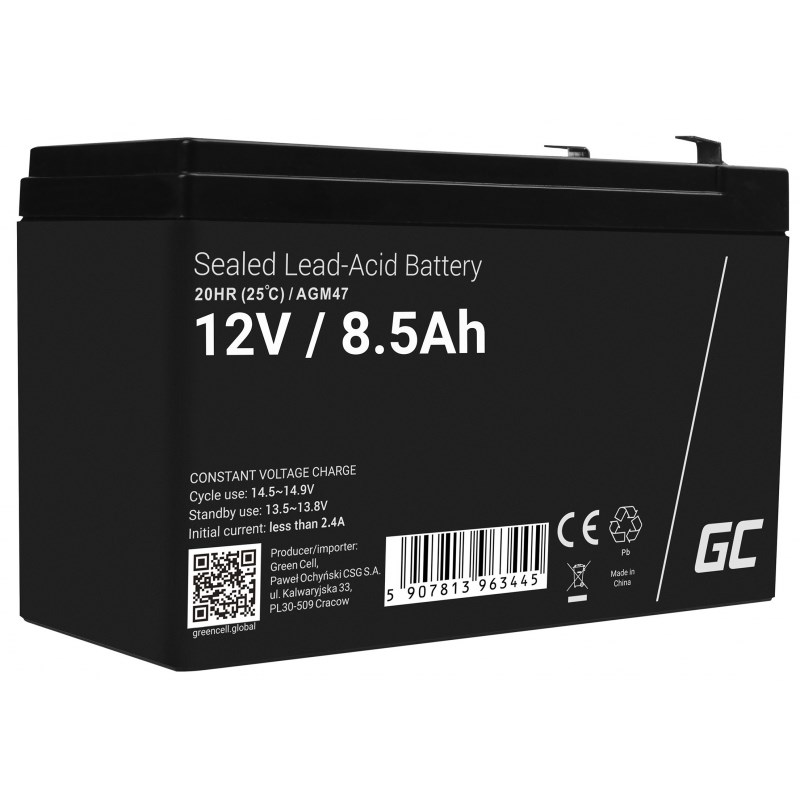 64J4j0A7x0R0M1j6z2c7s1h1O68543b6 Green Cell με Χωρητικότητα 8.5Ah και Τάση 12V AGM47 1τμχ - Image 3