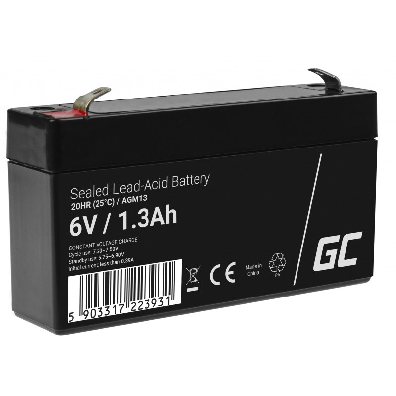 F5V2i7g8Y0C0g156U3k8q3f198K4h2B1 Green Cell με Χωρητικότητα 1.3Ah και Τάση 6V AGM13 1τμχ - Image 9