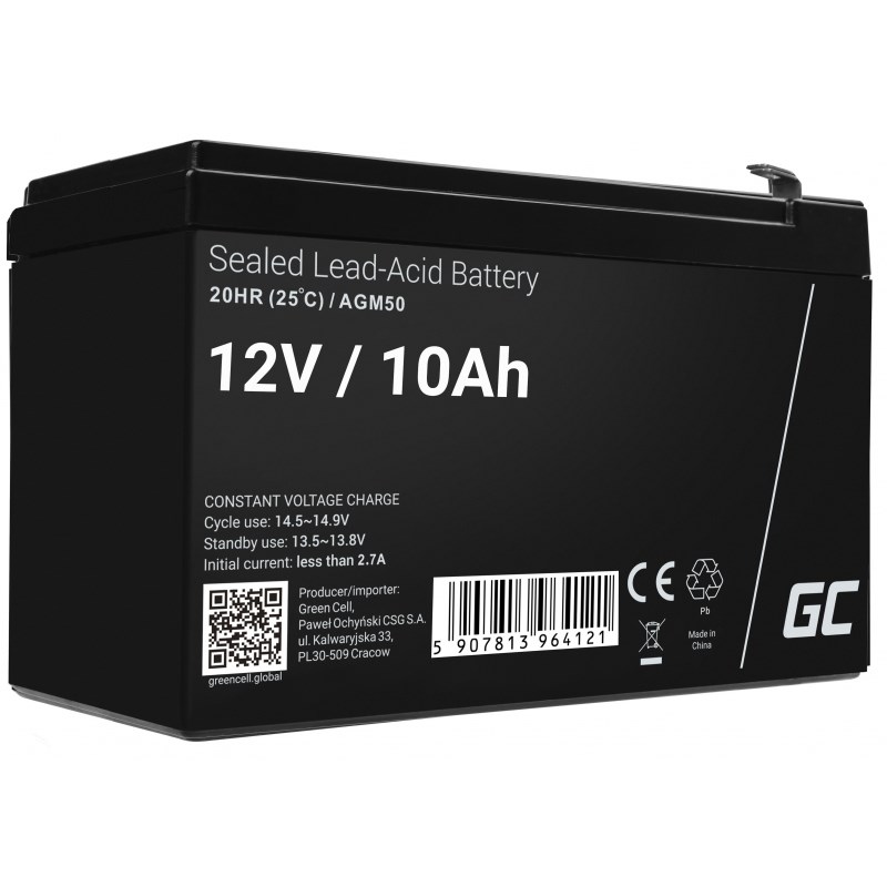 G2E9Z4I8B0z0y1x7M0m8N5v4g8O9v3m3 Green Cell με Χωρητικότητα 10Ah και Τάση 12V AGM50 1τμχ - Image 6
