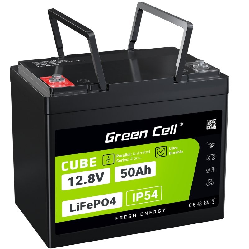 H304u6u5f090e127a4P707q7D3E2A2u1 Green Cell Ανταλλακτική Μπαταρία 50Ah 12.8V 640Wh για Ηλεκτρικό Scooter σε Μαύρο Χρώμα - Image 9