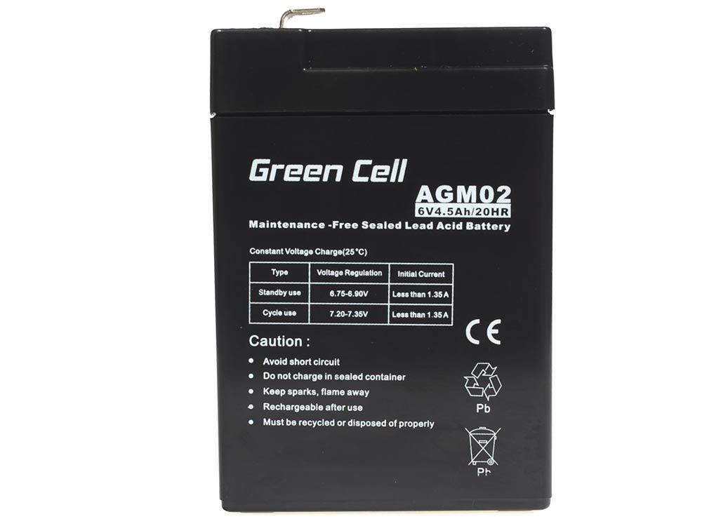 H7F9D5d3o0Z0B1T6O2O0b3d4m3w3I8O6 Green Cell με Χωρητικότητα 4.5Ah και Τάση 6V AGM02 1τμχ - Image 8