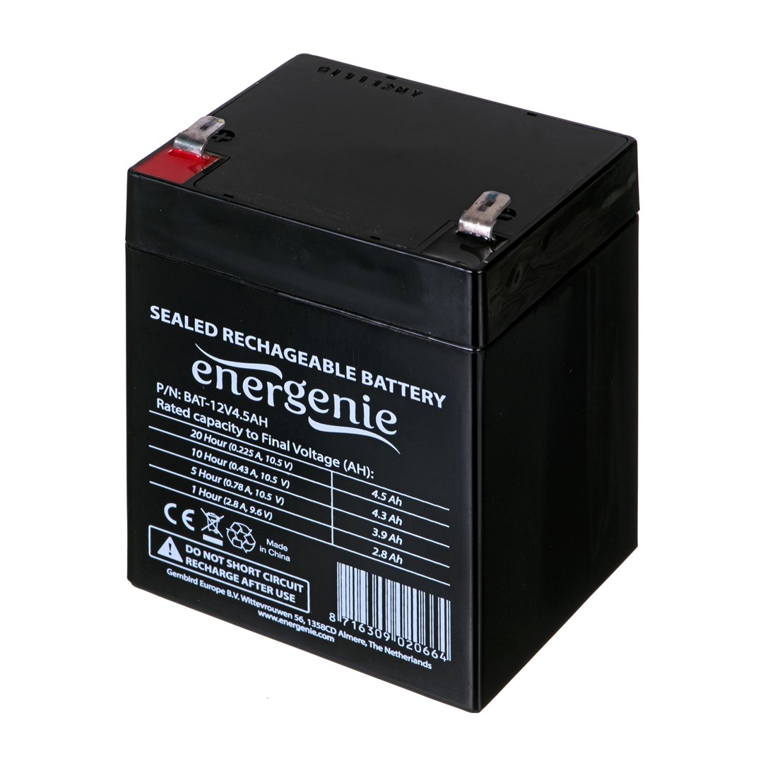 L8F2J5O210j051o6H4h302O2E5u9e3p5 Energenie με Χωρητικότητα 4.5Ah και Τάση 12V BAT-12V4.5AH 1τμχ - Image 4