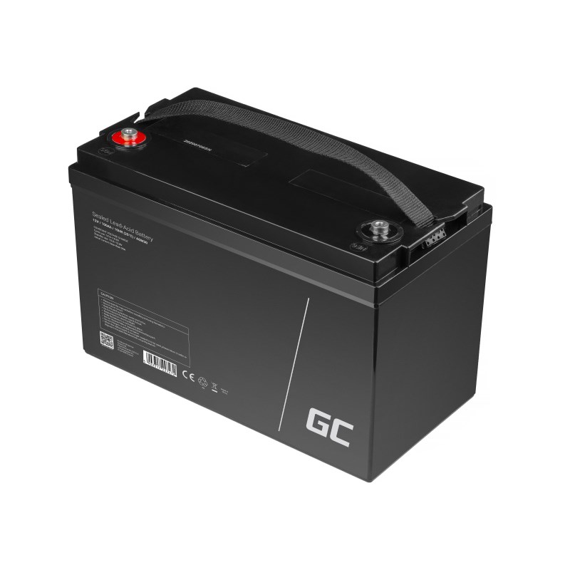 P1P6b0f5W0m031Q71058t5D4X9W0q553 Green Cell Μπαταρία Φωτοβολταϊκών AGM Κλειστού Τύπου Βαθειάς Εκφόρτισης 12V 100Ah (AGM30) - Image 5