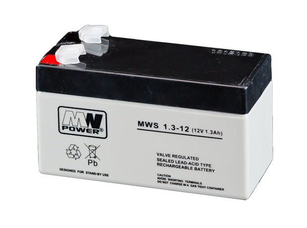 P2Q7A4D8t0f0H1U6e369X6E4Z5u6B5A1 MW Power MWS 1.3-12 με Χωρητικότητα 1.3Ah και Τάση 12V 1τμχ - Image 3