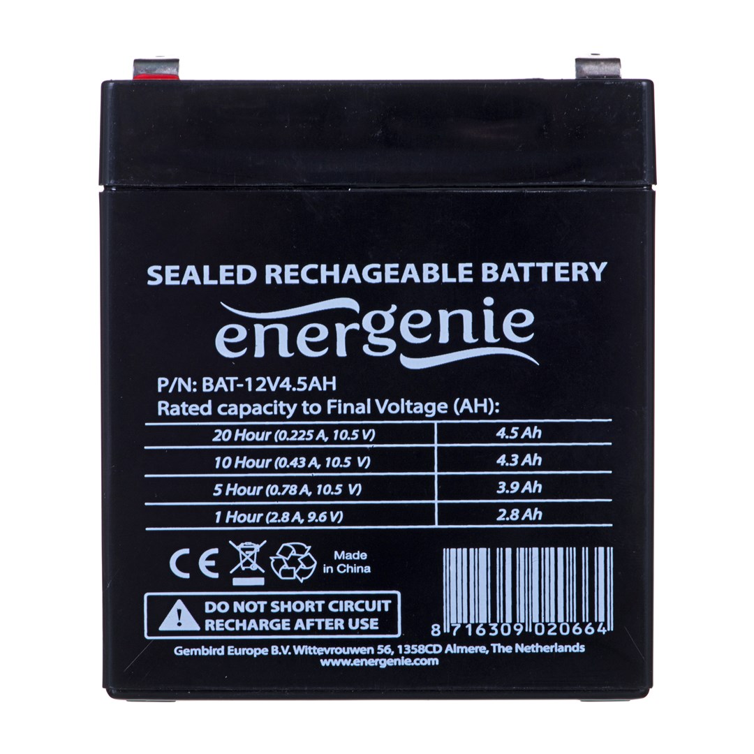 P940m775L050h126v443b2X2v5Q9I3S5 Energenie με Χωρητικότητα 4.5Ah και Τάση 12V BAT-12V4.5AH 1τμχ - Image 5