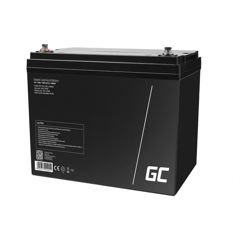 V0K8A2d340W0G1J6E2m0R3s4w3N3G1S5 Green Cell με Χωρητικότητα 75Ah και Τάση 12V AGM25 1τμχ - Image 4