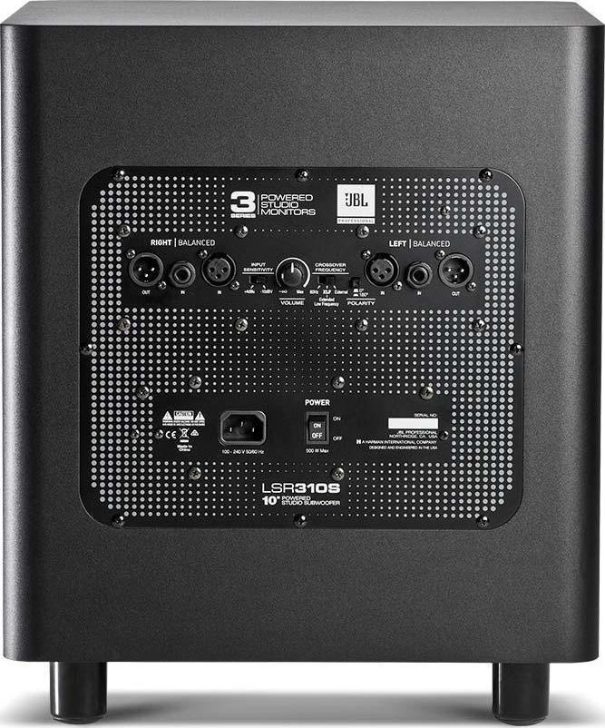 jbl_lsr310s_10-inch_active_powered_studio_subwoofer_back JBL LSR310S Αυτοενισχυόμενο Subwoofer με Ηχείο 10" 200W Μαύρο - Image 2