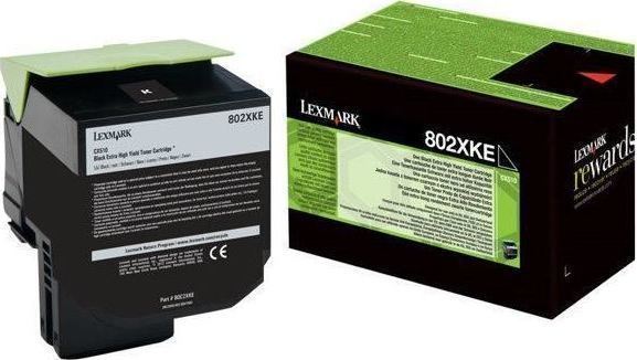 Lexmark 80C2XKE Γνήσιο Toner Laser Εκτυπωτή Μαύρο 8000 Σελίδων 80C2XKE