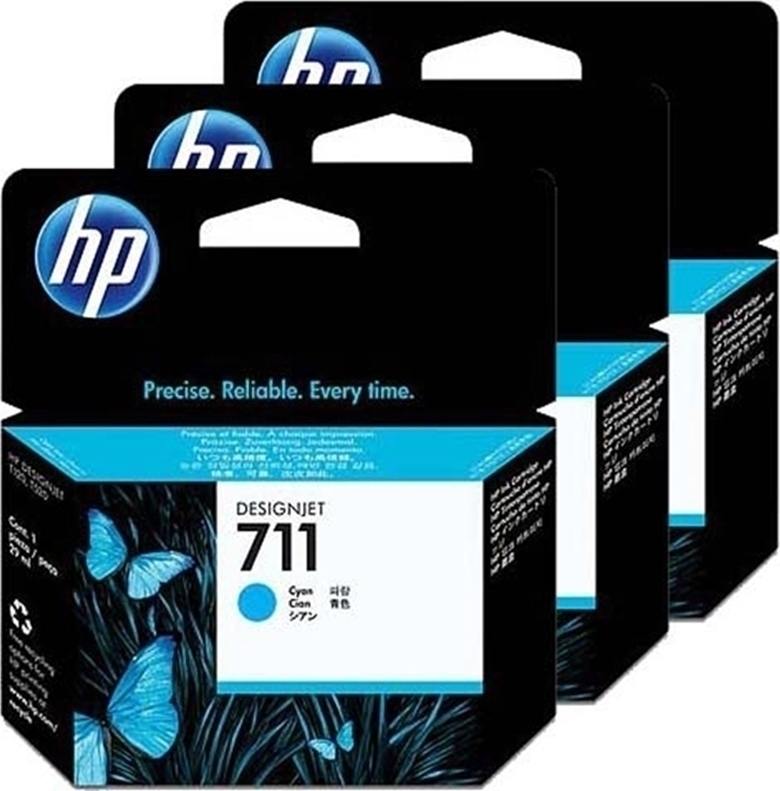 HP 711 Γνήσιο Μελάνι Εκτυπωτή InkJet Κυανό (CZ134A)
