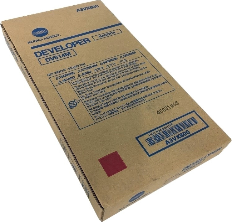 Konica Minolta DV-614M Γνήσιο Developer Unit Laser Εκτυπωτή Ματζέντα 120000 Σελίδων (A3VX800)