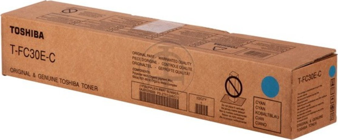Toshiba T-FC30E-C Γνήσιο Toner Laser Εκτυπωτή Κυανό 33600 Σελίδων (6AG00004447)