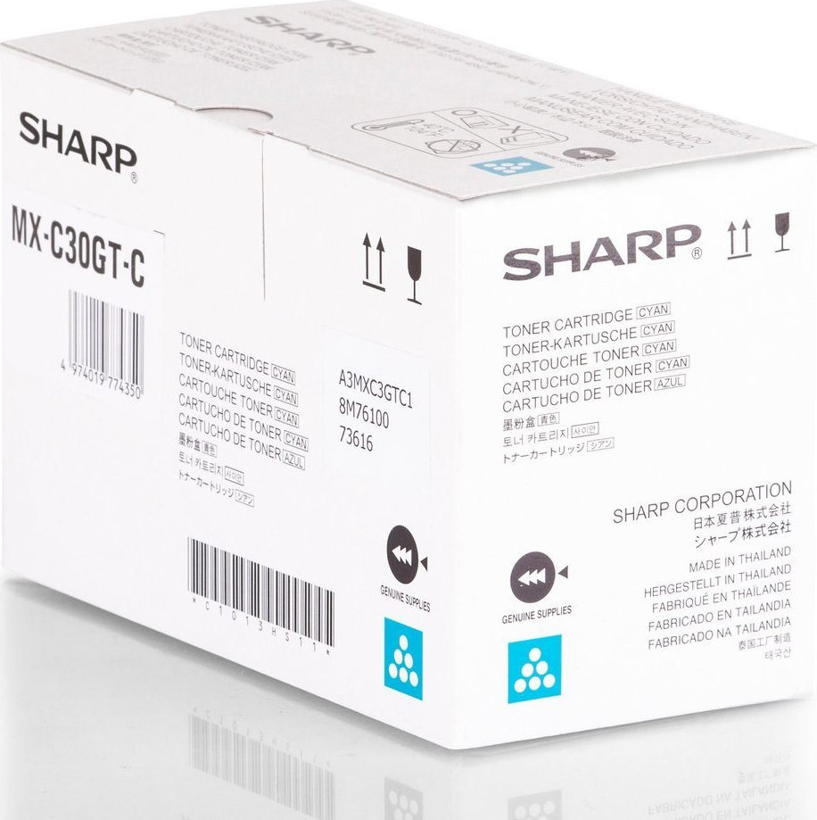 Sharp MX-C30GTC Γνήσιο Toner Laser Εκτυπωτή Κυανό