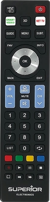 Superior Electronics Συμβατό Τηλεχειριστήριο READY5 Smart για Τηλεοράσεις LG , Philips , Samsung , Sony και Panasonic