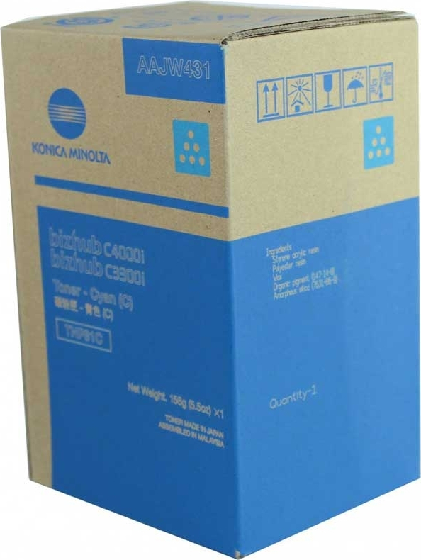 Konica Minolta TNP81C Γνήσιο Toner Laser Εκτυπωτή Κυανό 9000 Σελίδων (AAJW451)