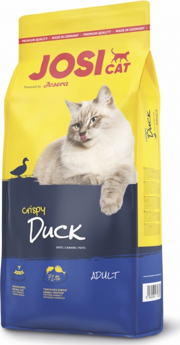 Josera Josicat Crispy Duck Ξηρά Τροφή για Ενήλικες Στειρωμένες Γάτες με Πάπια 18kg