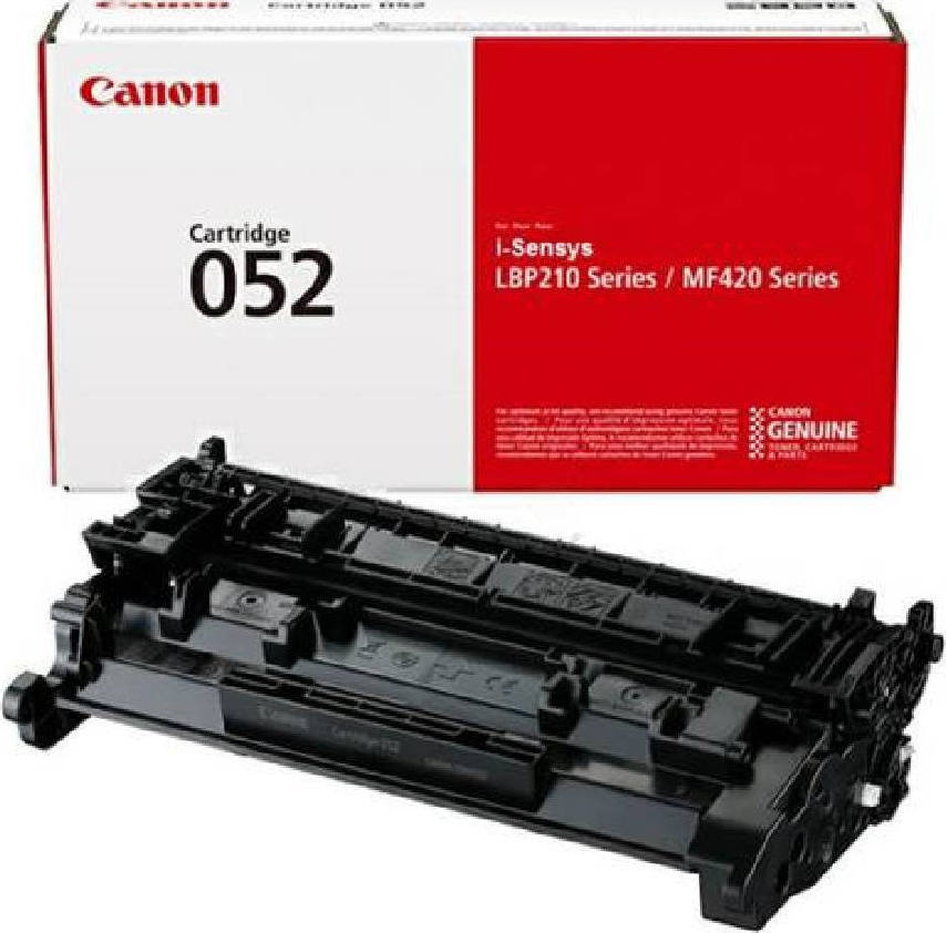 Canon 052 Γνήσιο Toner Laser Εκτυπωτή Μαύρο 3100 Σελίδων (2199C002)