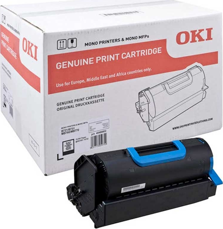 OKI 45488802 Γνήσιο Drum Laser Εκτυπωτή Μαύρο 18000 Σελίδων