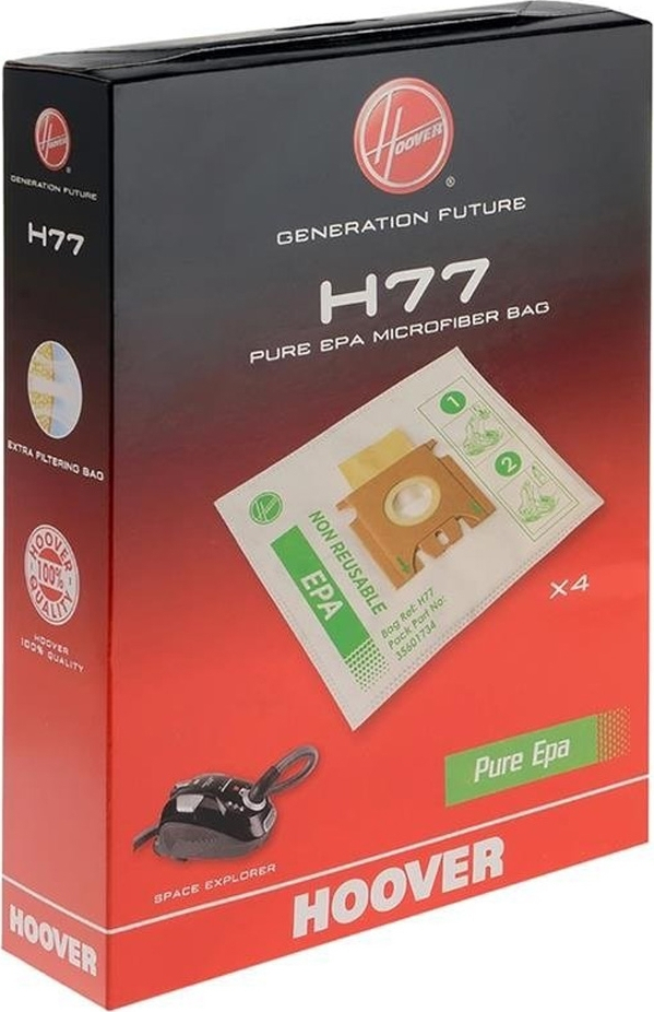 Hoover H77 Σακούλες Σκούπας 4τμχ Συμβατή με Σκούπα Hoover