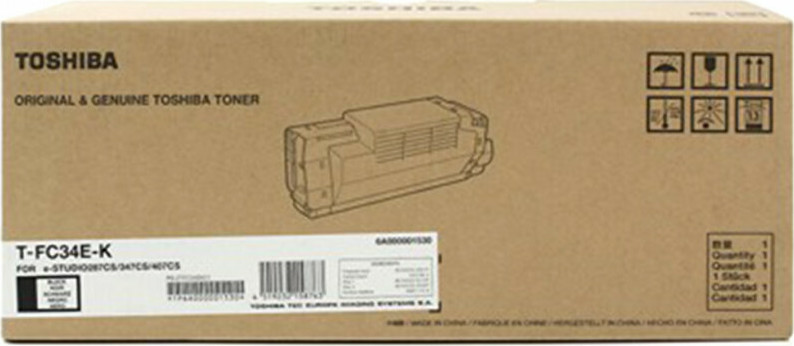 Toshiba T-FC34E-K Γνήσιο Toner Laser Εκτυπωτή Μαύρο 15000 Σελίδων (6A000001530)