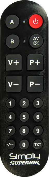 Superior Electronics Universal Τηλεχειριστήριο Simply (Numeric) για Τηλεοράσεις