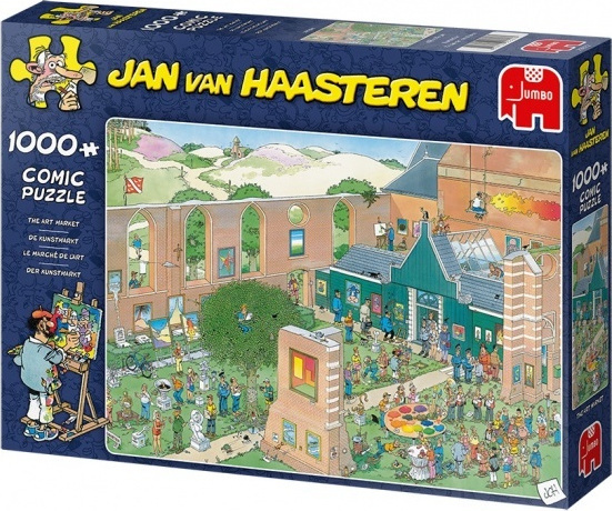 Puzzle Jan van Haasteren The Art Market 2D 1000 Κομμάτια