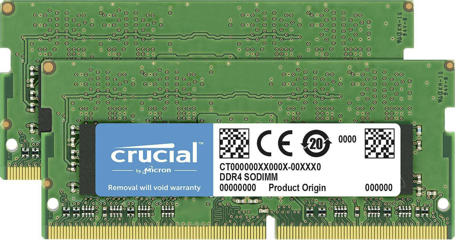 Crucial DDR4 32GB RAM με 2x16GB Modules και Ταχύτητα 3200 για Laptop CT2K16G4SFRA32A