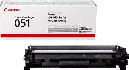 Canon 051 Γνήσιο Toner Laser Εκτυπωτή Μαύρο 1700 Σελίδων (2168C002)