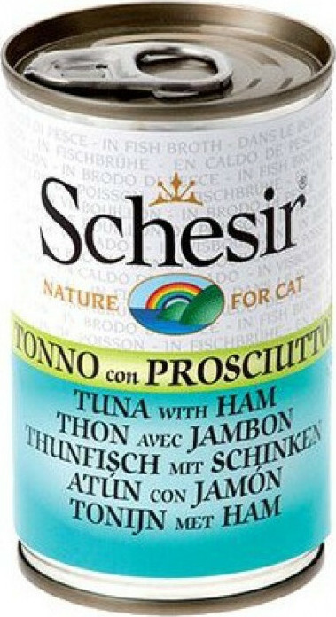 Schesir Nature for Cat Υγρή Τροφή για Ενήλικες Γάτες σε Κονσέρβα με Τόνο χωρίς Γλουτένη 140gr 55061139