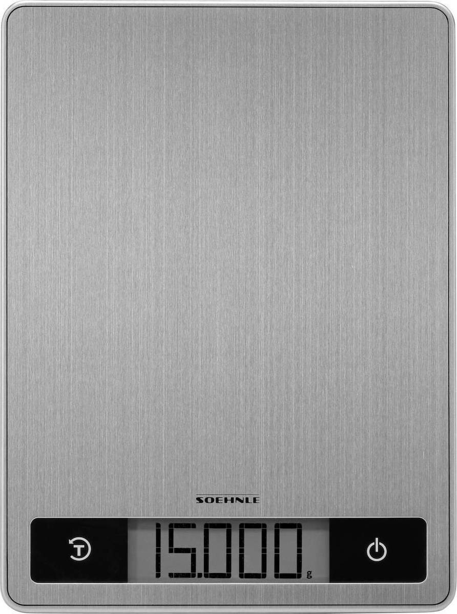 Soehnle Page Profi 200 Ψηφιακή Ζυγαριά Κουζίνας 1gr/15kg Ασημί 61509