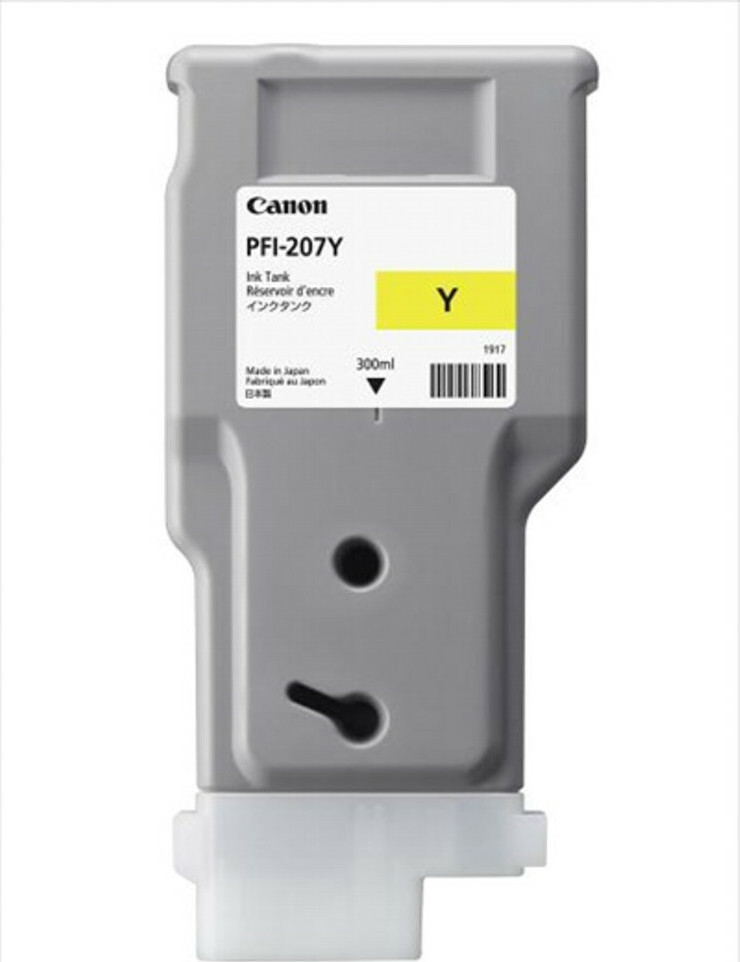 Canon PFI-207 Γνήσιο Μελάνι Εκτυπωτή InkJet Κίτρινο (8792B001)