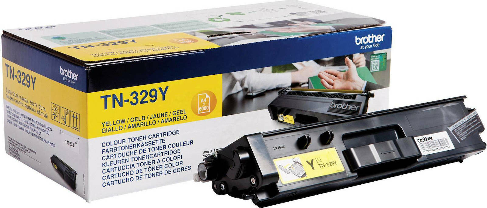 Brother TN-329Y Γνήσιο Toner Laser Εκτυπωτή High Yield 6000 Σελίδων TN329