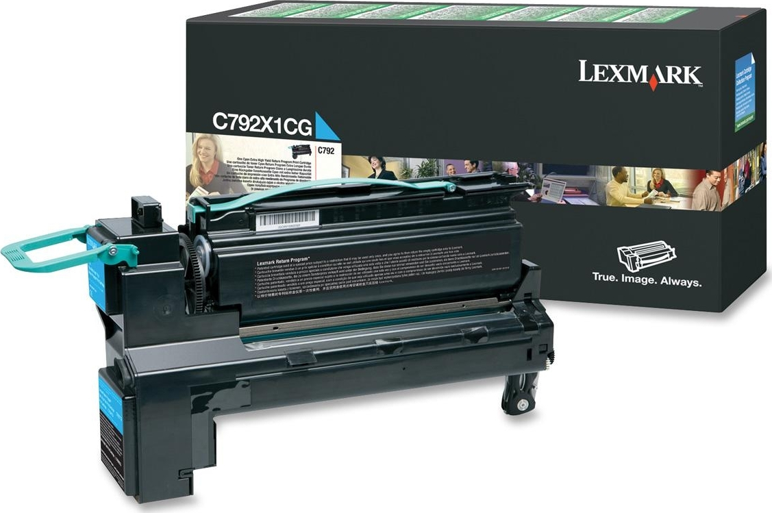 Lexmark C792X1CG Γνήσιο Toner Laser Εκτυπωτή Κυανό High Yield Extra High Yield 20000 Σελίδων