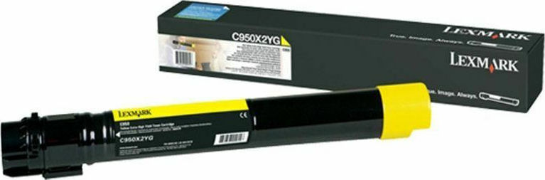 Lexmark C950X2YG Γνήσιο Toner Laser Εκτυπωτή Κίτρινο High Yield Extra High Yield 22000 Σελίδων