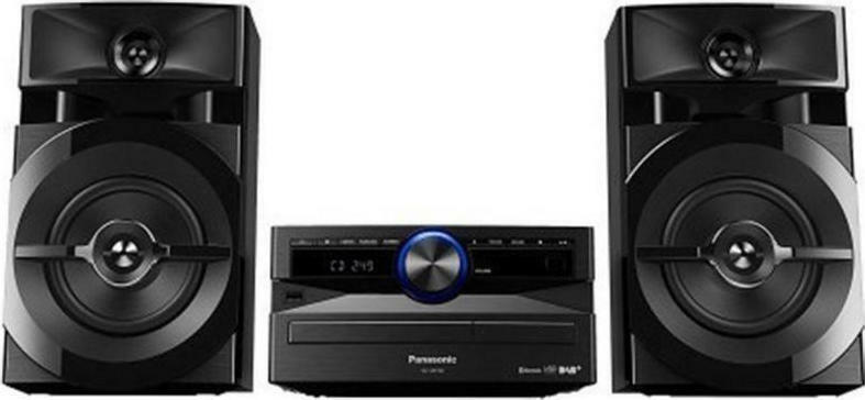 Panasonic Ηχοσύστημα 2.0 SC-UX102 SC-UX102E-K 300W με CD Player και Bluetooth Μαύρο