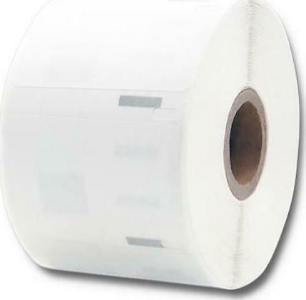 Qoltec LW-11354 S0722540 1000 Αυτοκόλλητες Ετικέτες σε Ρολό για Εκτυπωτή Ετικετών 57x32mm - Image 1