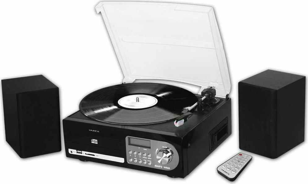 Majestic TT038R Πικάπ με Ενσωματωμένα Ηχεία Μαύρο