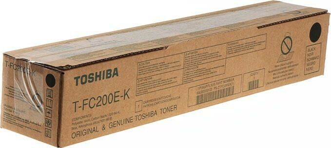 Toshiba T-FC200EK Γνήσιο Toner Laser Εκτυπωτή Μαύρο 38400 Σελίδων (6AJ00000196)