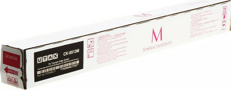 Utax CK-8513M Γνήσιο Toner Laser Εκτυπωτή Ματζέντα 20000 Σελίδων (1T02RMBUT0)