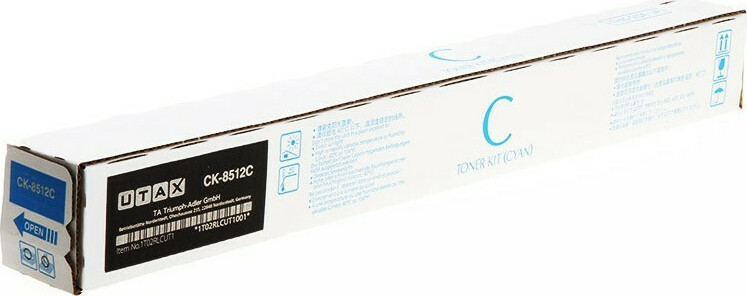 Utax CK-8512C Γνήσιο Toner Laser Εκτυπωτή Κυανό 15000 Σελίδων (1T02RLCUT0)